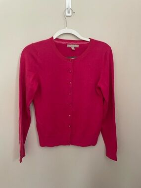 Banana Republic Bright Pink Button Cardigan Size M